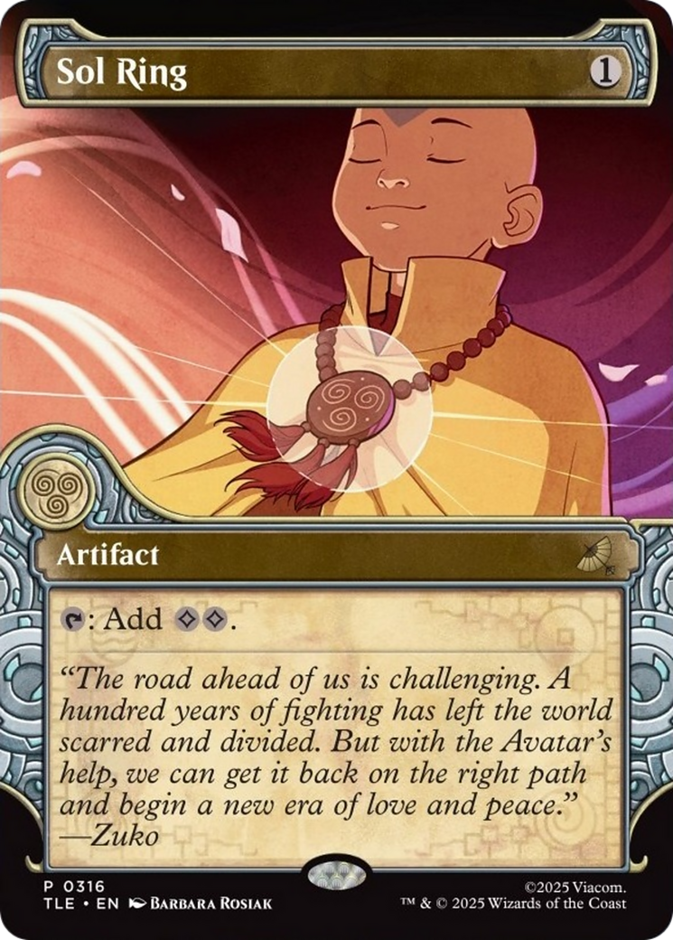 Sol Ring (Showcase) [Avatar: The Last Airbender: Eternal-Legal] | Impulse Games and Hobbies