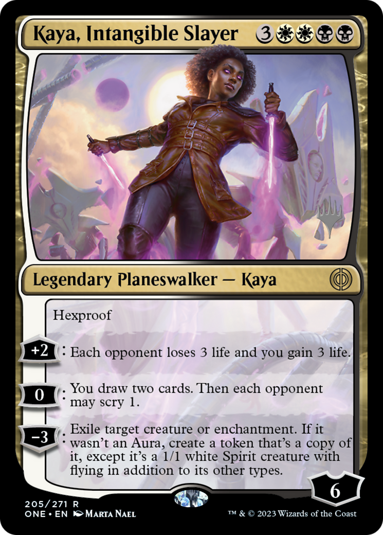 Kaya, Intangible Slayer (Promo Pack) [Phyrexia: All Will Be One Promos] | Impulse Games and Hobbies