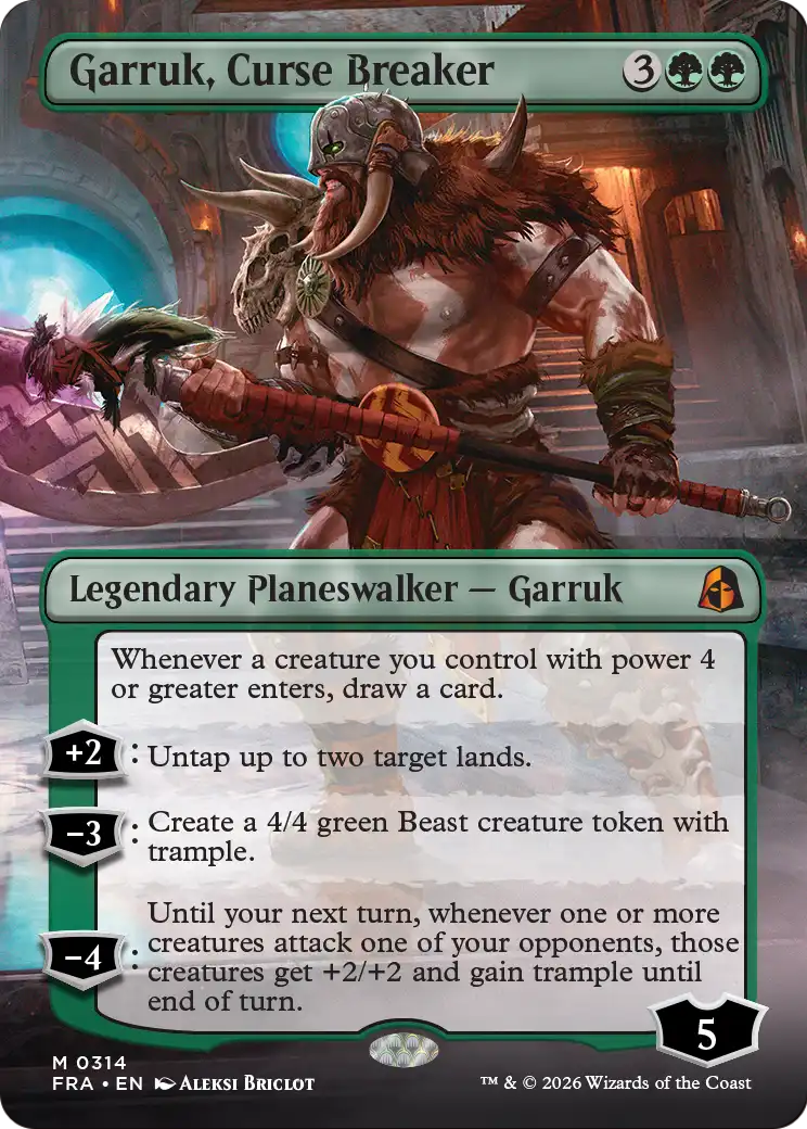 Garruk, Curse Breaker (Borderless) [Reality Fracture] | Impulse Games and Hobbies