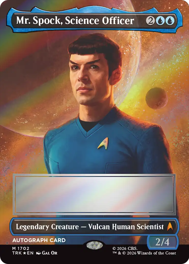 Mr. Spock, Science Officer (Borderless) (Signed) [Star Trek] | Impulse Games and Hobbies