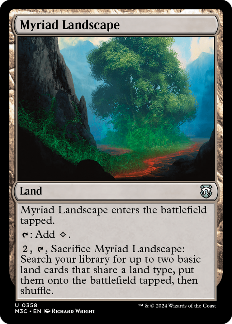 Myriad Landscape (Ripple Foil) [Modern Horizons 3 Commander] | Impulse Games and Hobbies