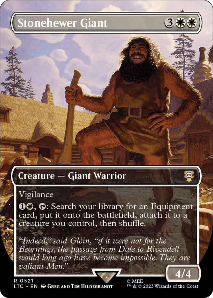 Stonehewer Giant (Borderless) [The Lord of the Rings: Tales of Middle-Earth Commander] | Impulse Games and Hobbies