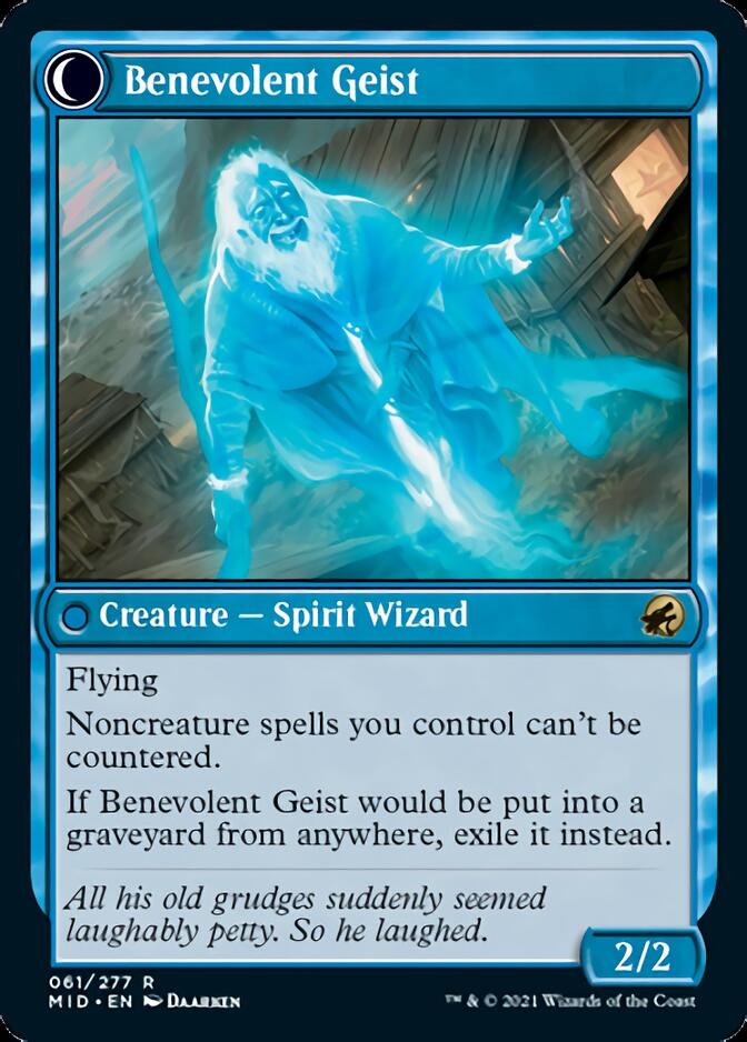Malevolent Hermit // Benevolent Geist [Innistrad: Midnight Hunt] | Impulse Games and Hobbies