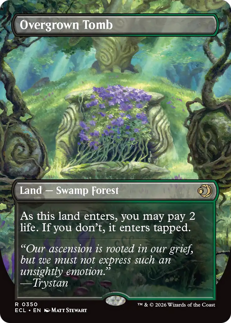 Overgrown Tomb (Borderless) [Lorwyn Eclipsed] | Impulse Games and Hobbies