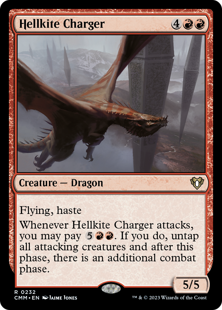 Hellkite Charger (Foil Etched) [Commander Masters] | Impulse Games and Hobbies