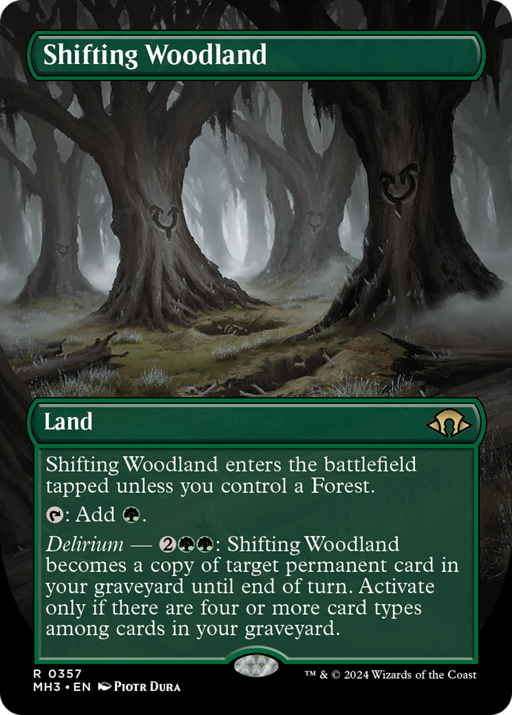 Shifting Woodland (Borderless) [Modern Horizons 3] | Impulse Games and Hobbies