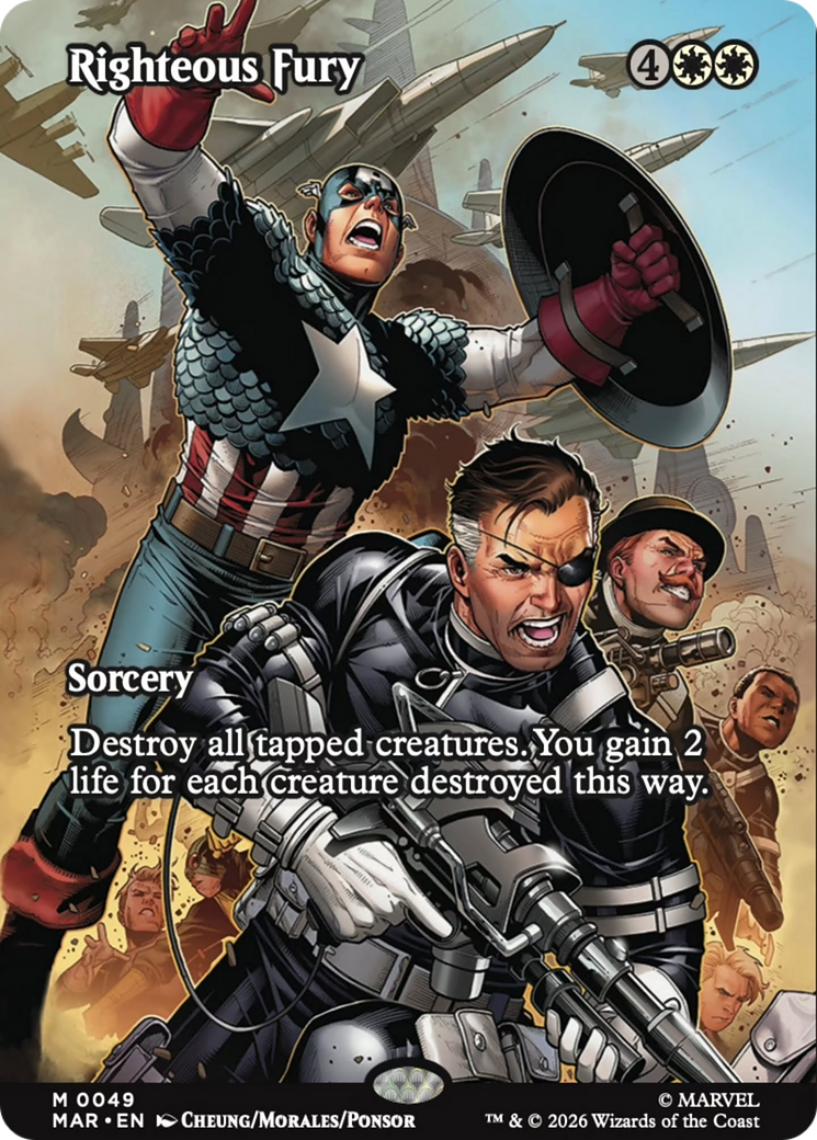 Righteous Fury (Borderless) [Marvel Universe: Eternal-Legal] | Impulse Games and Hobbies