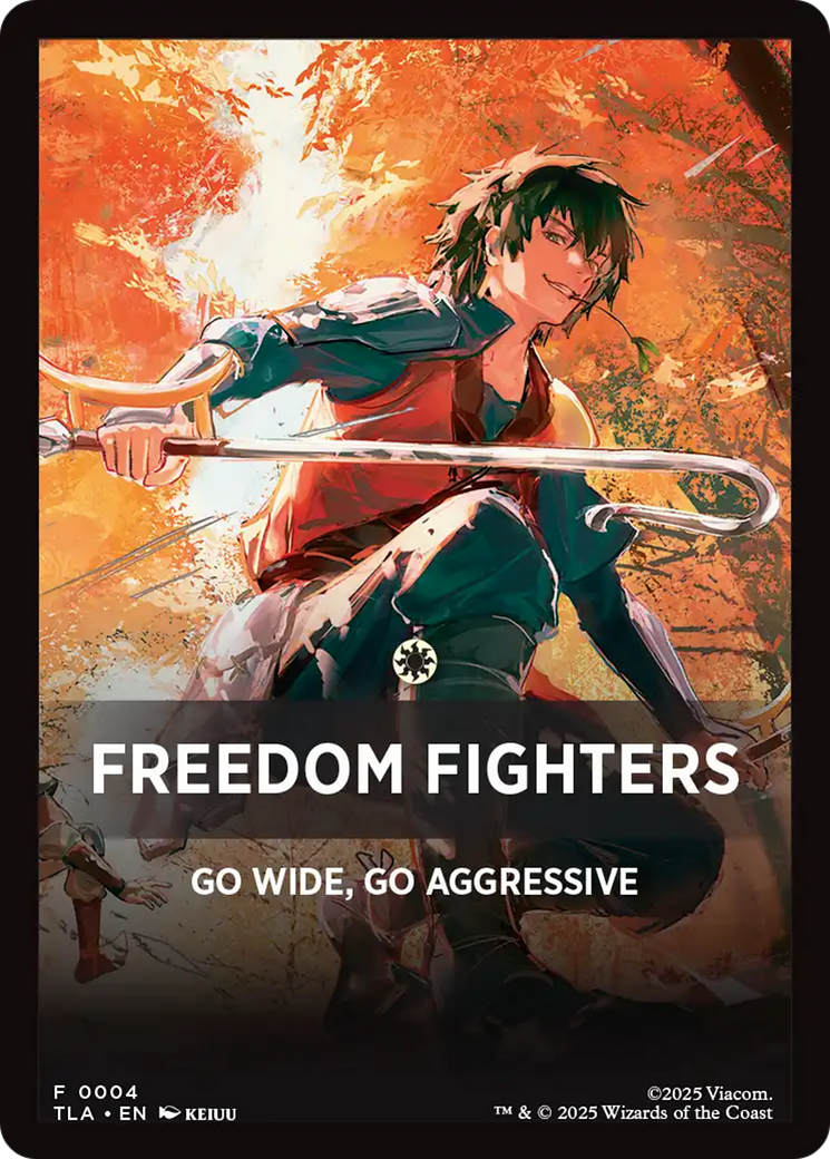 Freedom Fighters Theme Card [Avatar: The Last Airbender Tokens] | Impulse Games and Hobbies
