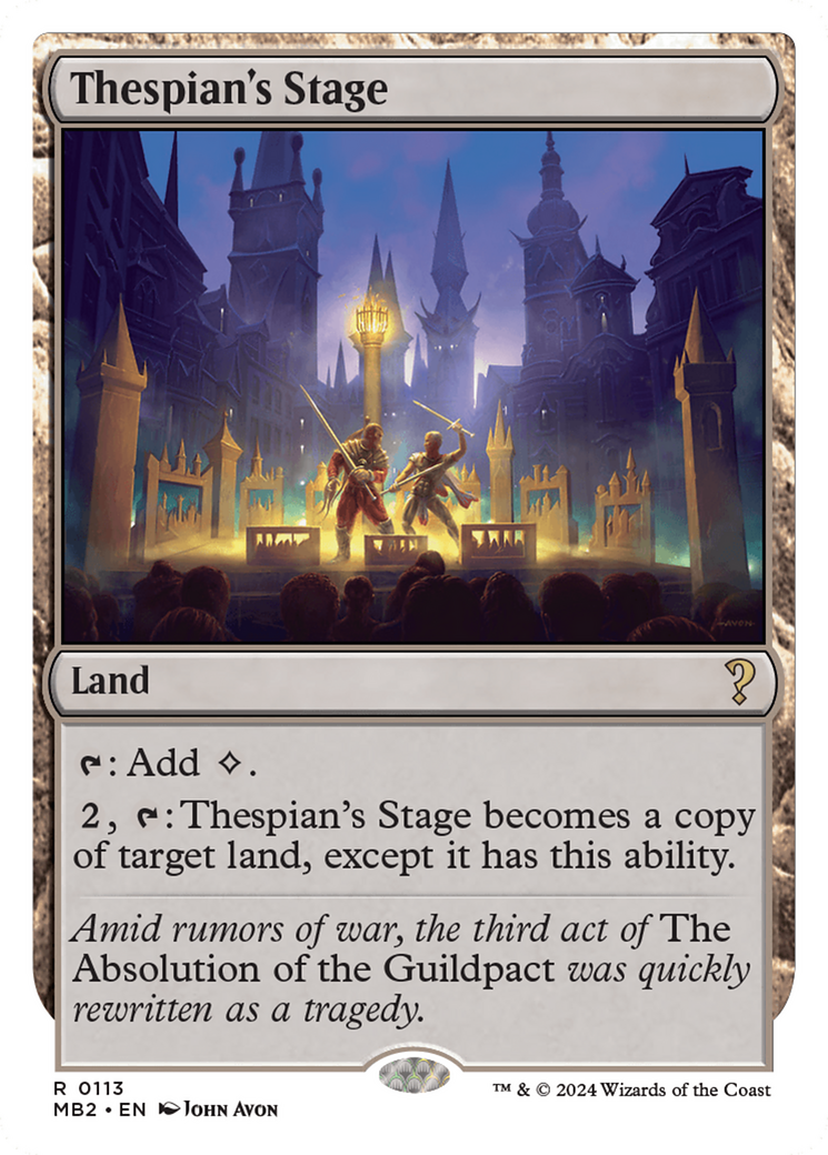 Thespian's Stage (White Border) [Mystery Booster 2] | Impulse Games and Hobbies