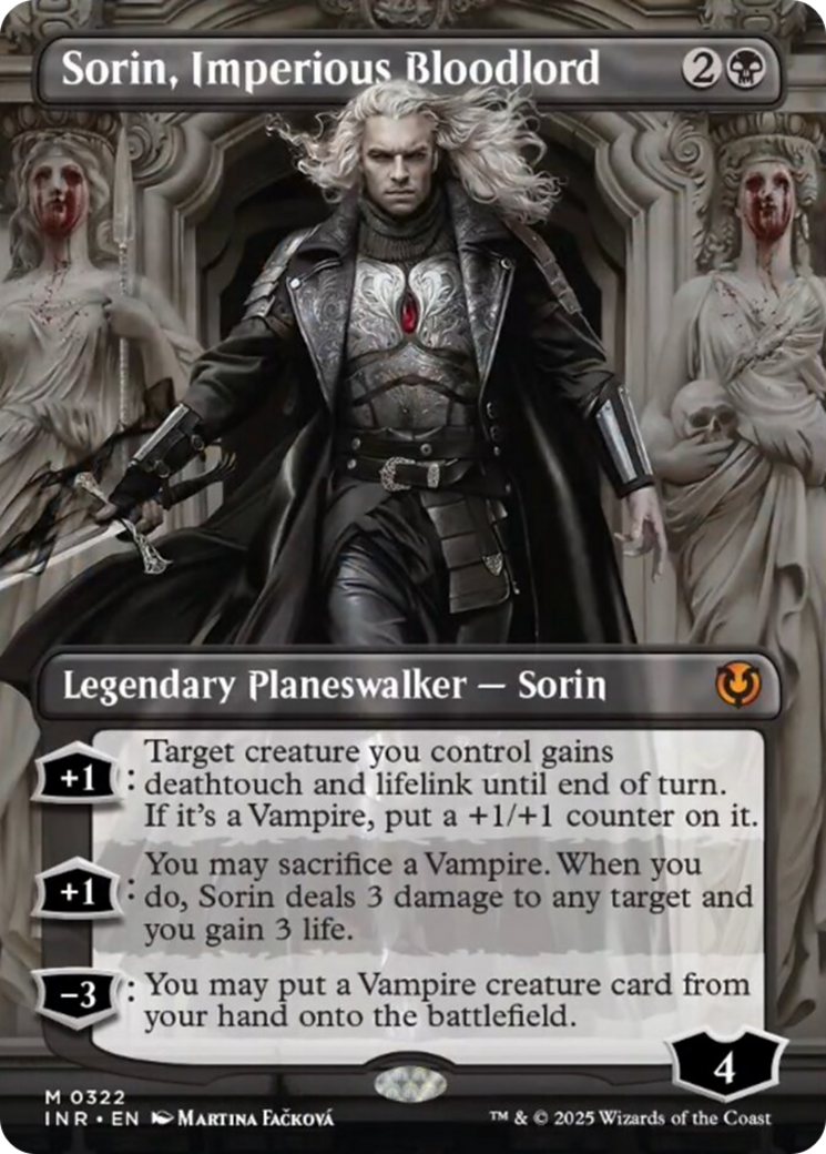 Sorin, Imperious Bloodlord (Borderless) [Innistrad Remastered] | Impulse Games and Hobbies