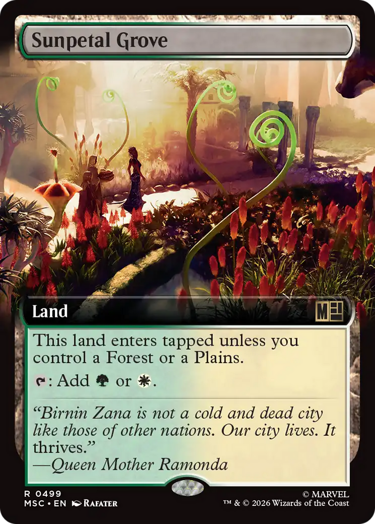 Sunpetal Grove (Extended Art) [Marvel Super Heroes Commander] | Impulse Games and Hobbies