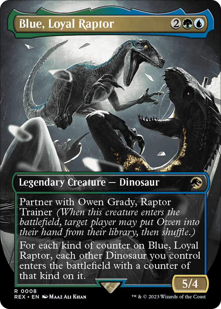 Blue, Loyal Raptor (Borderless) [Jurassic World Collection] | Impulse Games and Hobbies