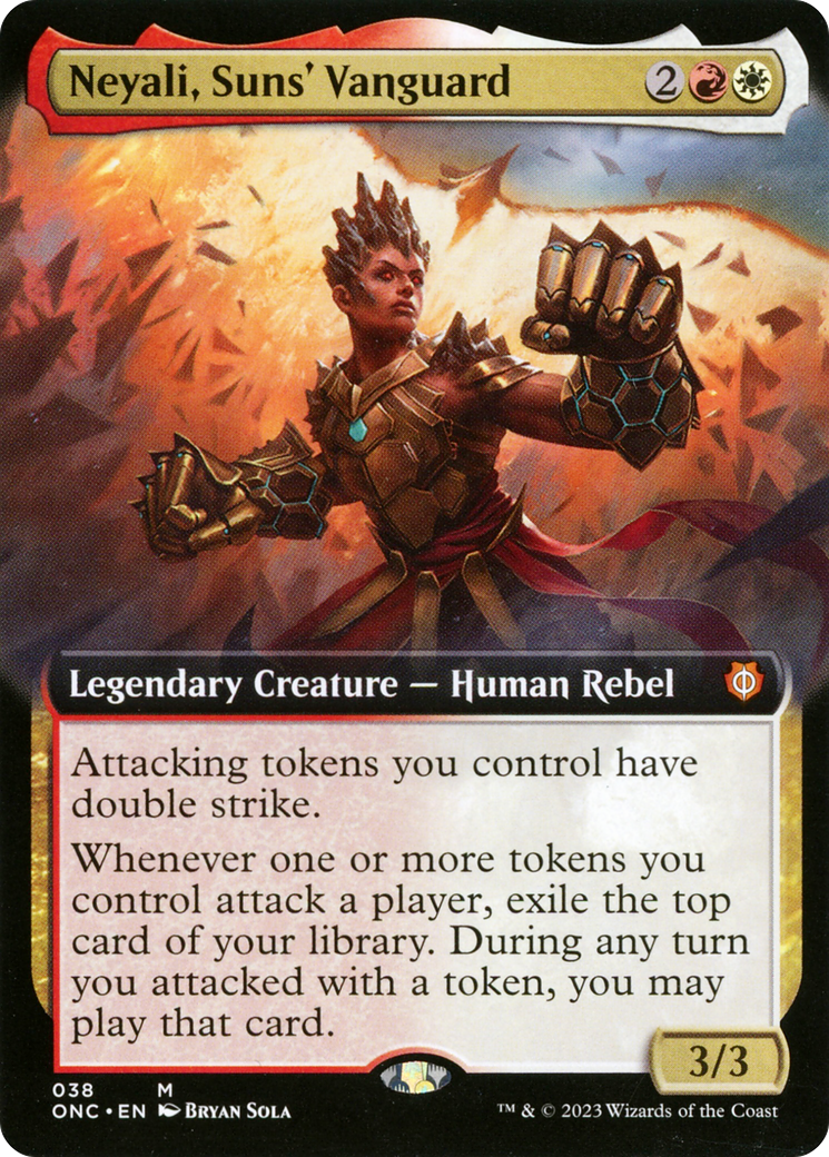 Neyali, Suns' Vanguard (Extended Art) [Phyrexia: All Will Be One Commander] | Impulse Games and Hobbies