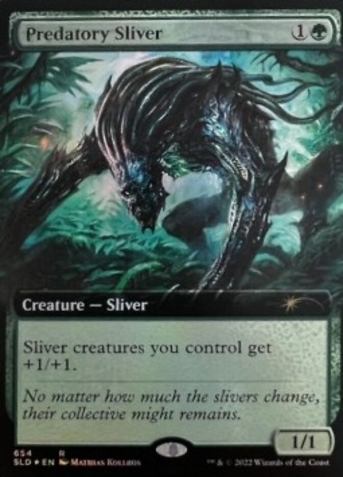 Predatory Sliver (Extended Art) [Secret Lair Drop Promos] | Impulse Games and Hobbies