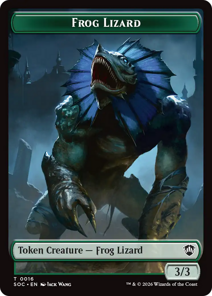 Boar // Frog Lizard Double-Sided Token [Secrets of Strixhaven Commander Tokens] | Impulse Games and Hobbies