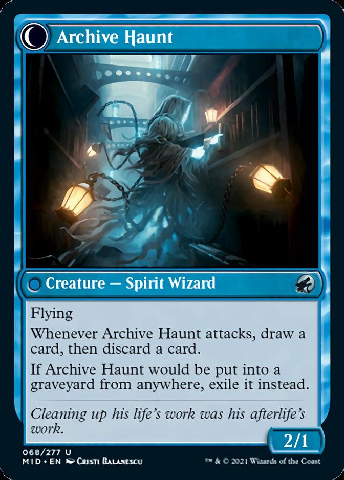 Overwhelmed Archivist // Archive Haunt [Innistrad: Midnight Hunt] | Impulse Games and Hobbies