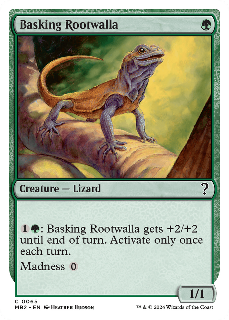 Basking Rootwalla (White Border) [Mystery Booster 2] | Impulse Games and Hobbies