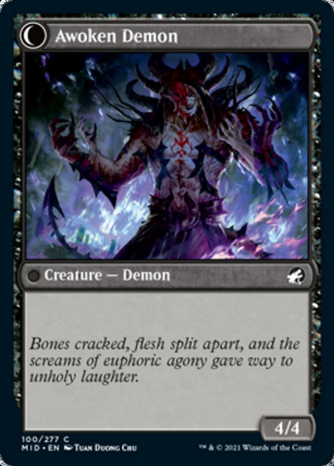Ecstatic Awakener // Awoken Demon [Innistrad: Midnight Hunt] | Impulse Games and Hobbies