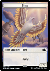 Zombie // Bird Double-Sided Token [Dominaria Remastered Tokens] | Impulse Games and Hobbies