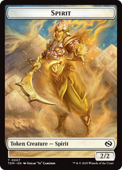 Spirit (0006) // Spirit (0007) Double-Sided Token [Tarkir: Dragonstorm Tokens] | Impulse Games and Hobbies