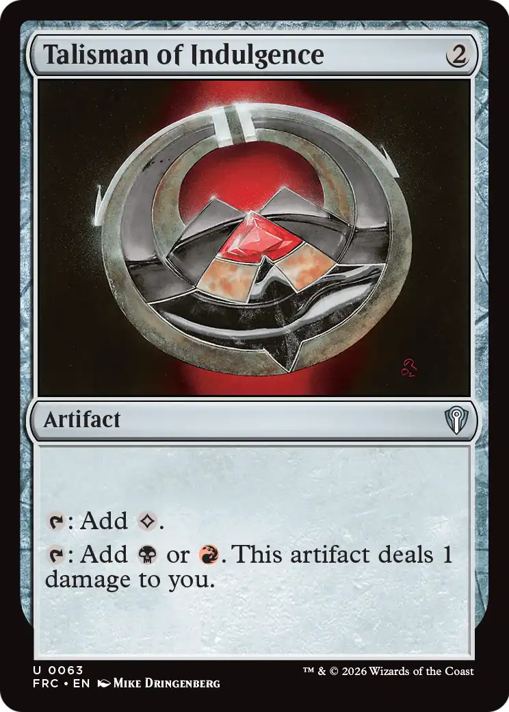 Talisman of Indulgence [Reality Fracture Commander] | Impulse Games and Hobbies