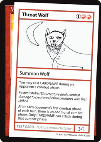 Throat Wolf (2021 Edition) [Mystery Booster Playtest Cards] | Impulse Games and Hobbies