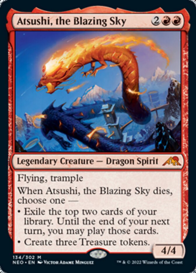 Atsushi, the Blazing Sky [Kamigawa: Neon Dynasty] | Impulse Games and Hobbies