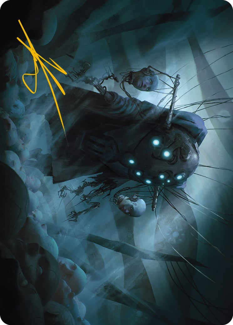 Meldweb Curator Art Card (Gold-Stamped Signature) [Phyrexia: All Will Be One Art Series] | Impulse Games and Hobbies