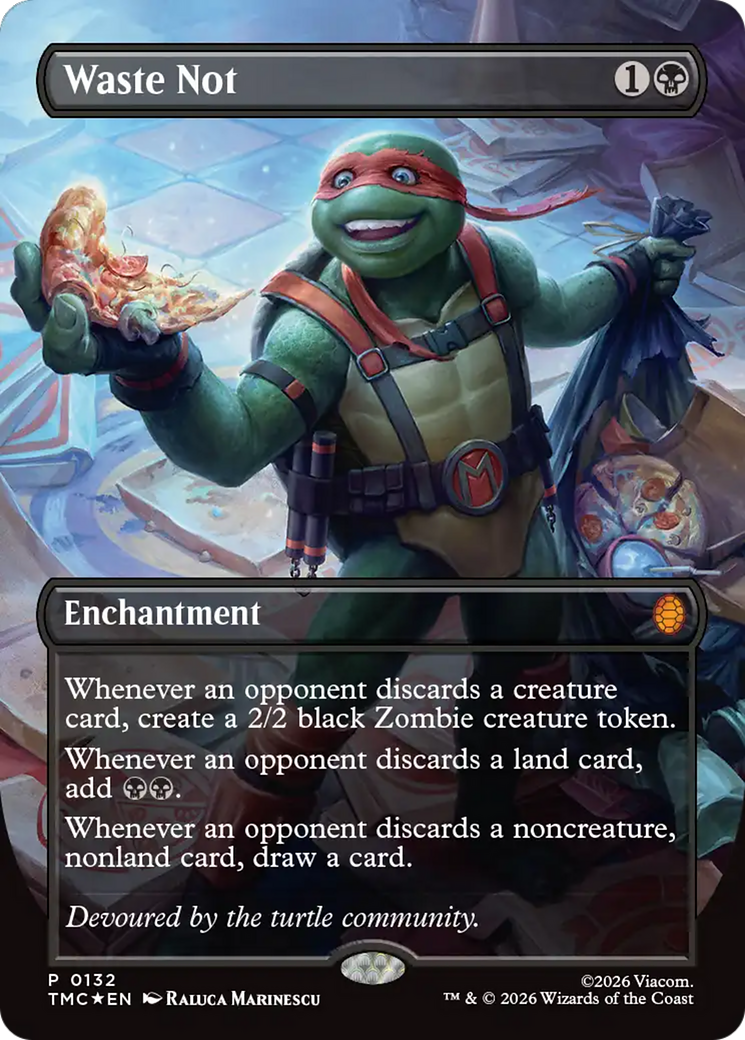 Waste Not (Borderless) [Teenage Mutant Ninja Turtles Promos] | Impulse Games and Hobbies