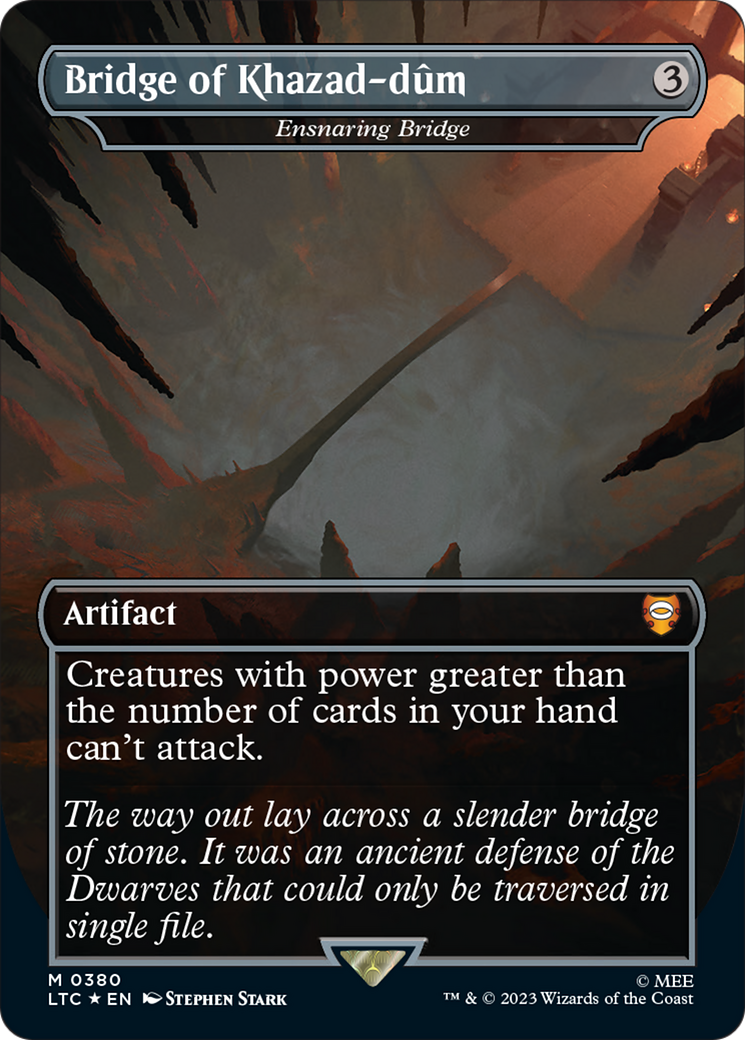 Bridge of Khazad-dum - Ensnaring Bridge (Surge Foil Realms and Relics) [The Lord of the Rings: Tales of Middle-Earth Commander] | Impulse Games and Hobbies