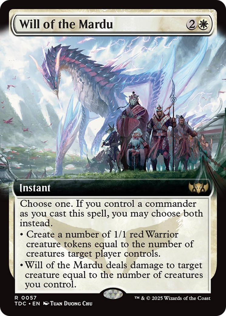 Will of the Mardu (Extended Art) [Tarkir: Dragonstorm Commander] | Impulse Games and Hobbies