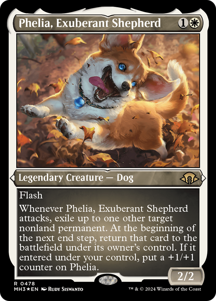 Phelia, Exuberant Shepherd (Foil Etched) [Modern Horizons 3] | Impulse Games and Hobbies