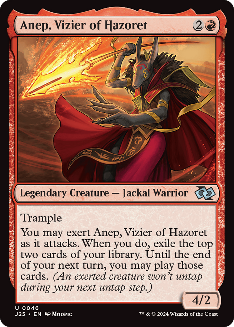 Anep, Vizier of Hazoret (Anime) [Foundations Jumpstart] | Impulse Games and Hobbies