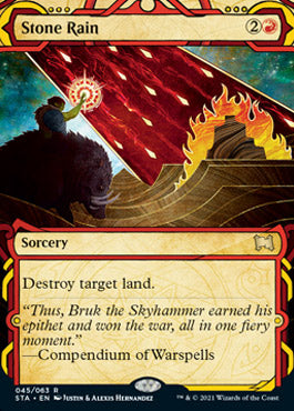 Stone Rain (Foil Etched) [Strixhaven: Mystical Archive] | Impulse Games and Hobbies