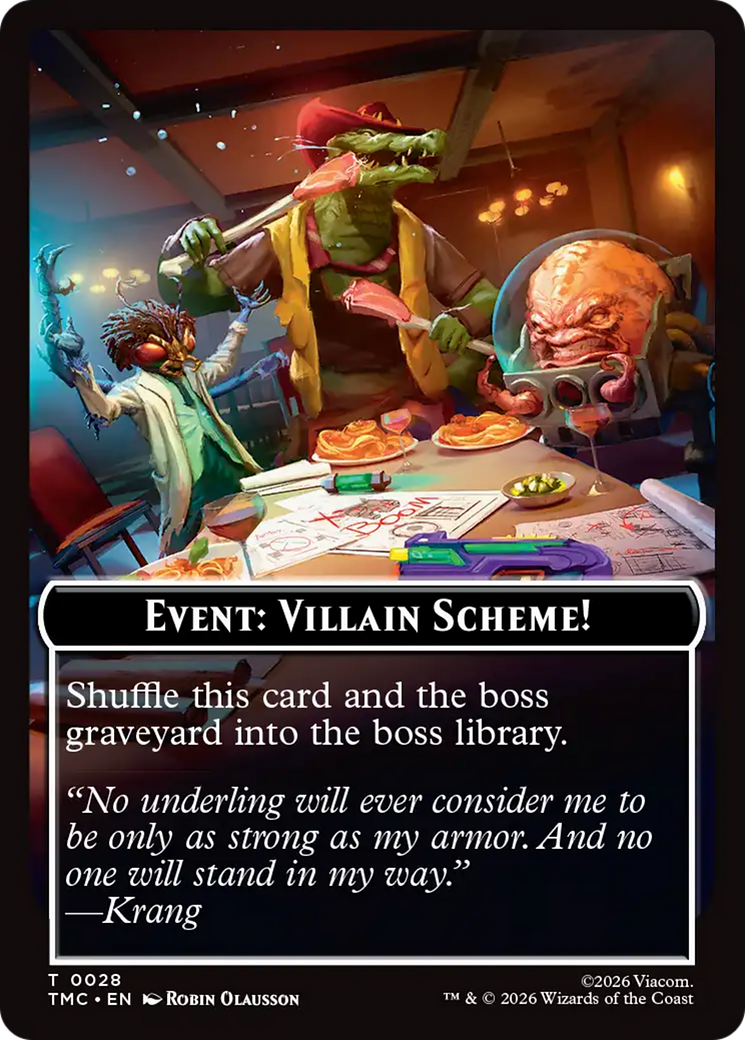 Event: Villain Scheme! [Teenage Mutant Ninja Turtles Commander Tokens] | Impulse Games and Hobbies