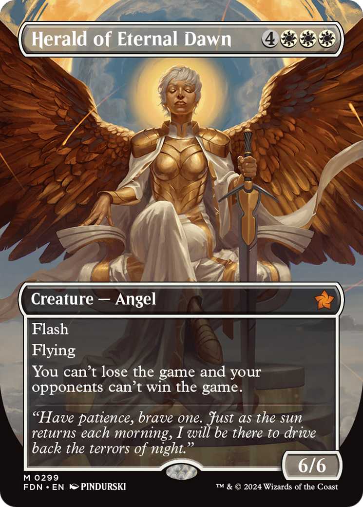 Herald of Eternal Dawn (Borderless) [Foundations] | Impulse Games and Hobbies