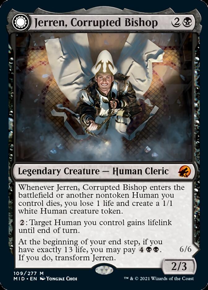 Jerren, Corrupted Bishop // Ormendahl, the Corrupted [Innistrad: Midnight Hunt] | Impulse Games and Hobbies