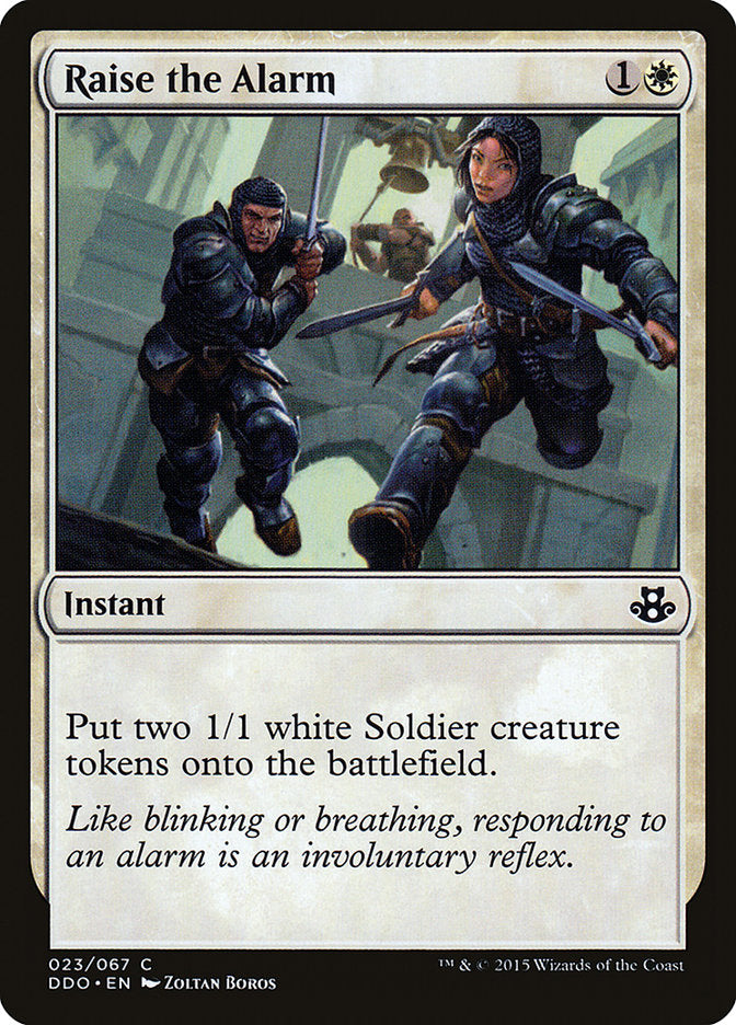 Raise the Alarm [Duel Decks: Elspeth vs. Kiora] | Impulse Games and Hobbies
