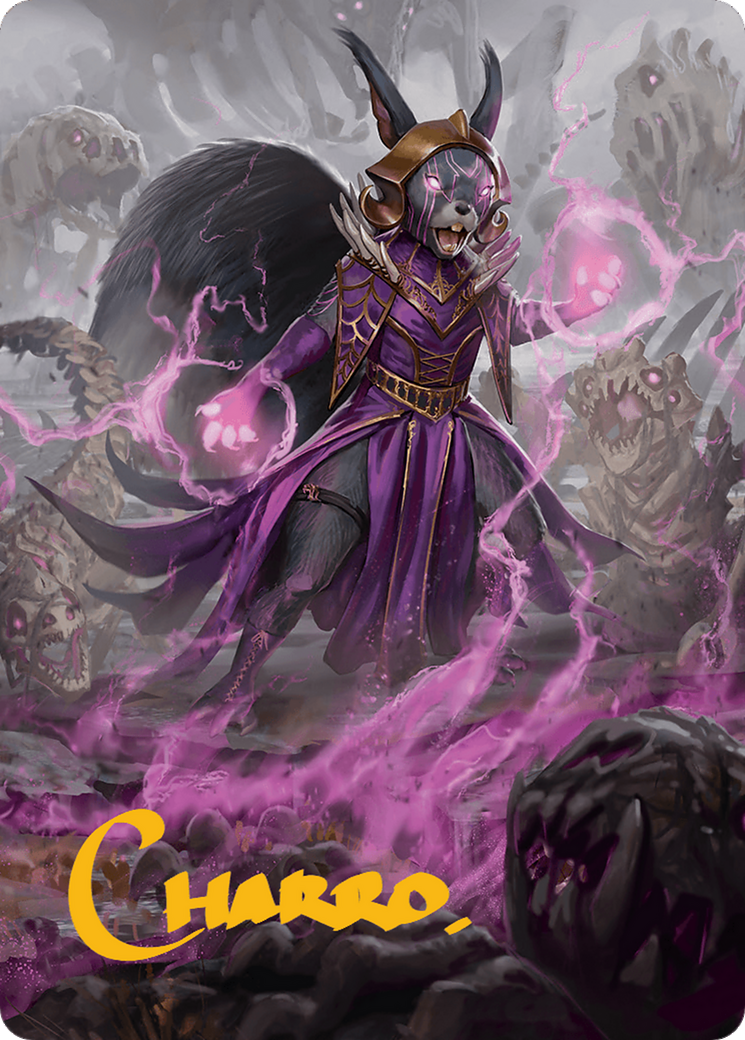 Liliana of the Dark Realms Art Card (Gold-Stamped Signature) [Bloomburrow Art Series] | Impulse Games and Hobbies