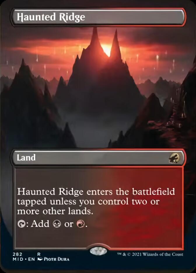Haunted Ridge (Borderless Alternate Art) [Innistrad: Midnight Hunt] | Impulse Games and Hobbies