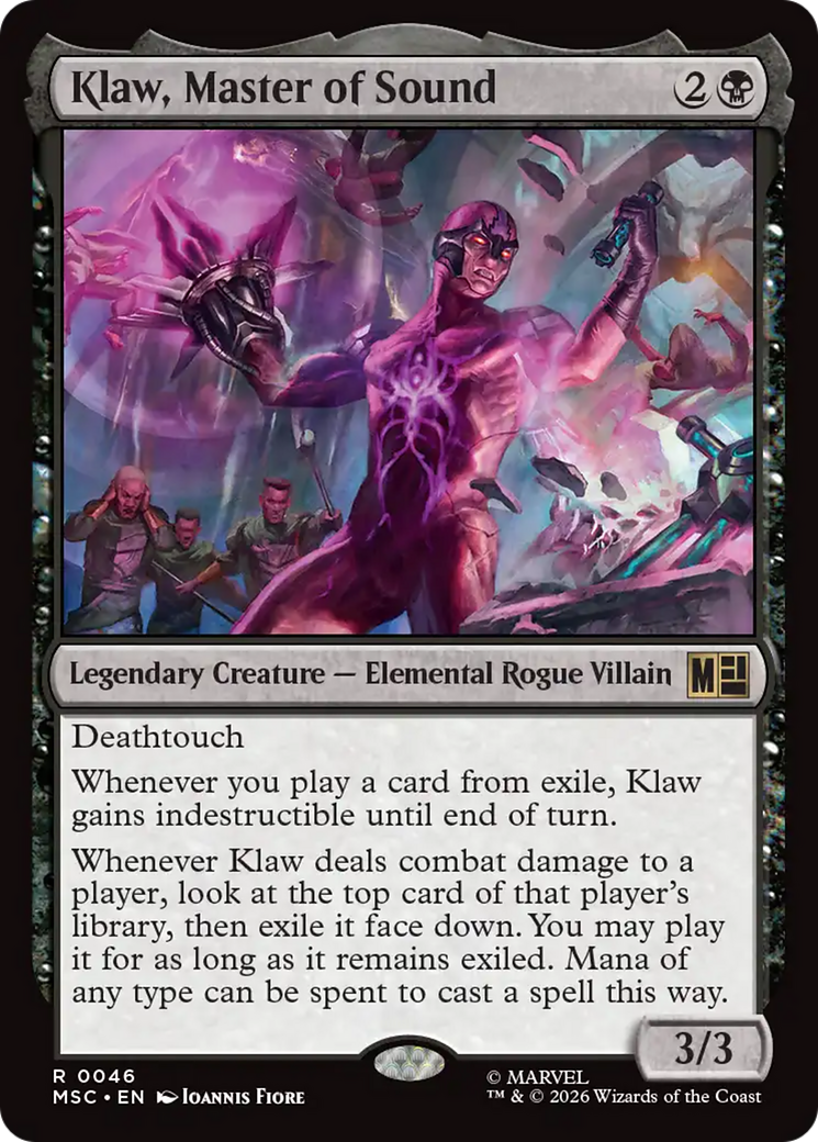 Klaw, Master of Sound (Surge Foil) [Marvel Super Heroes Commander] | Impulse Games and Hobbies