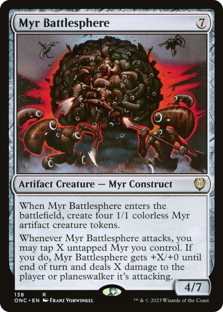 Myr Battlesphere [Phyrexia: All Will Be One Commander] | Impulse Games and Hobbies