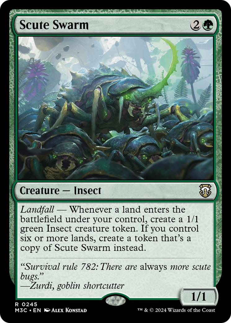Scute Swarm (Ripple Foil) [Modern Horizons 3 Commander] | Impulse Games and Hobbies