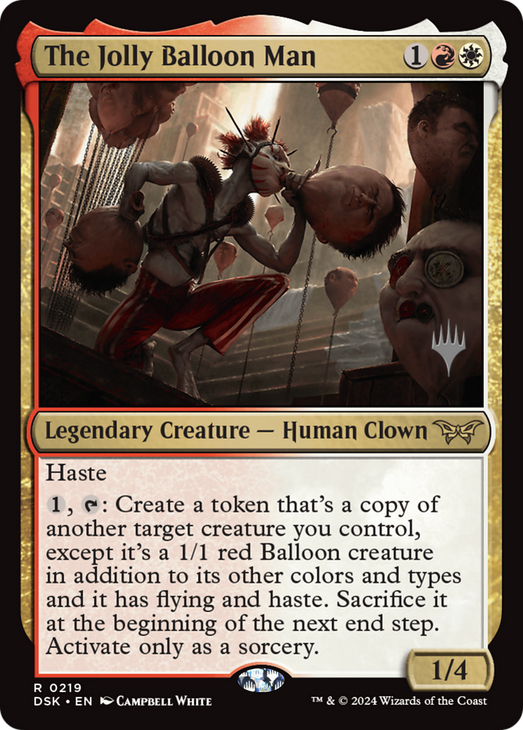 The Jolly Balloon Man (Promo Pack) [Duskmourn: House of Horror Promos] | Impulse Games and Hobbies