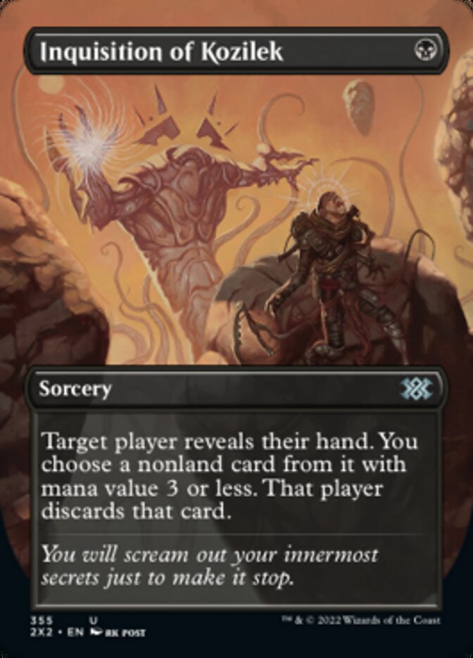 Inquisition of Kozilek (Borderless Alternate Art) [Double Masters 2022] | Impulse Games and Hobbies