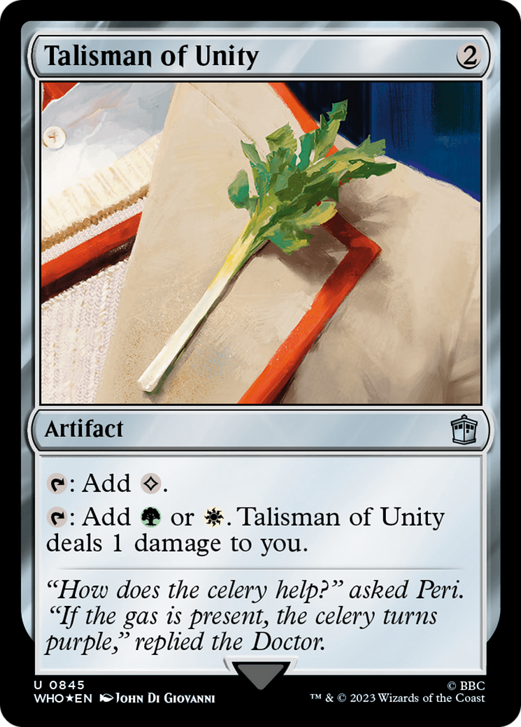 Talisman of Unity (Surge Foil) [Doctor Who] | Impulse Games and Hobbies