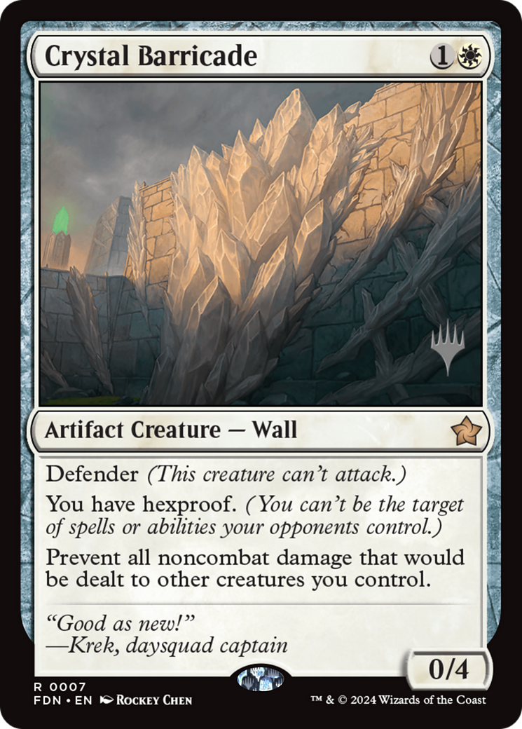Crystal Barricade [Foundations Promos] | Impulse Games and Hobbies