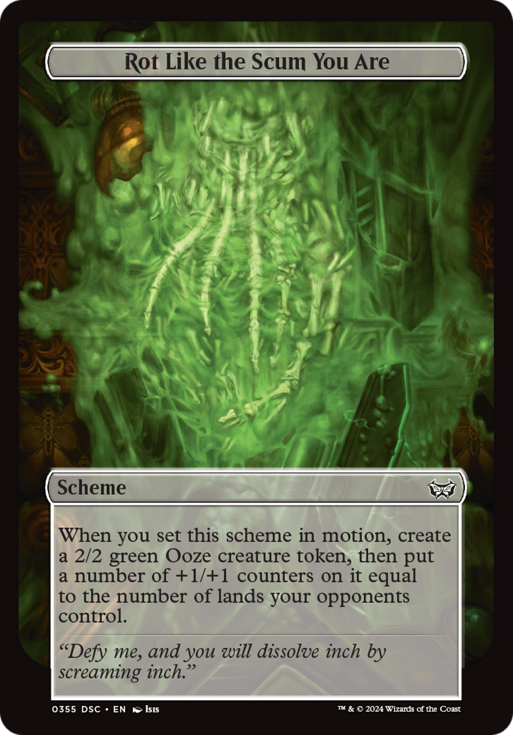 Rot Like the Scum You Are (Full Art) [Duskmourn: Archenemy] | Impulse Games and Hobbies