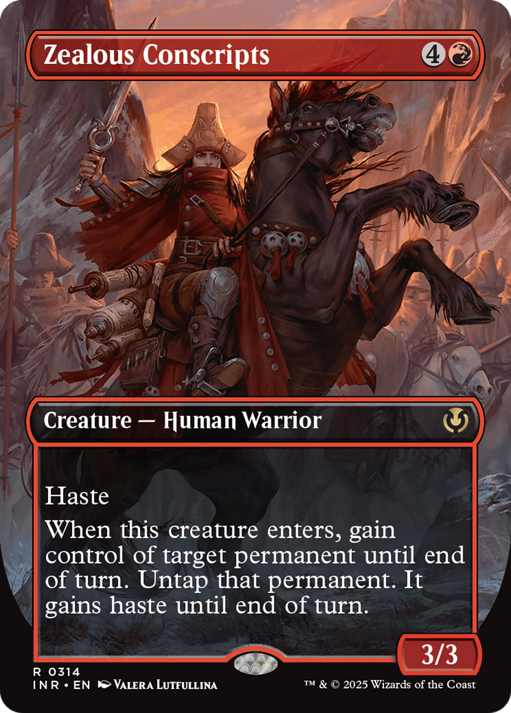 Zealous Conscripts (Borderless) [Innistrad Remastered] | Impulse Games and Hobbies