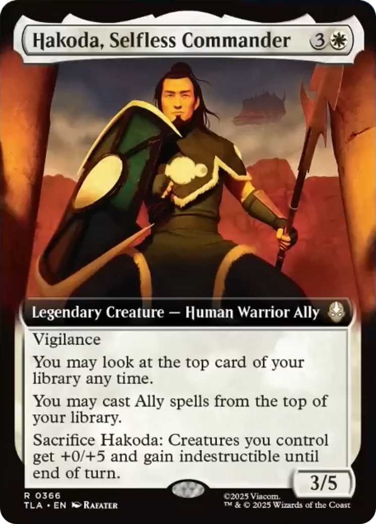 Hakoda, Selfless Commander (Extended Art) [Avatar: The Last Airbender] | Impulse Games and Hobbies